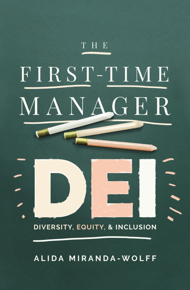 The First Time Manager DEI book flat mockup